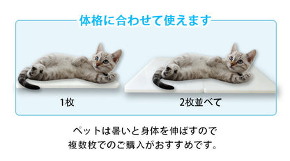省エネ電気いらず ペットの猛暑の暑さ対策・夏バテ対策に 複数枚並べて中型犬・大型犬にも 涼しい 40cm×30cm×2cm 天然大理石 安全素材 角丸 2cm ゴム脚付き お手入れ簡単 清潔 ホワイト 犬 猫 ひんやり 大理石ボード ペットボード