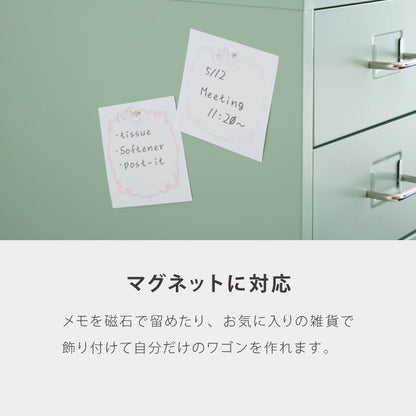 Roomnhome デスクワゴン 5段 キャビネット キャスター付き オフィスワゴン 書類ケース サイドワゴンキャビネット 縦型ファイルキャビネット キャスター付き 可動式キャビネット 韓国インテリア【送料無料】