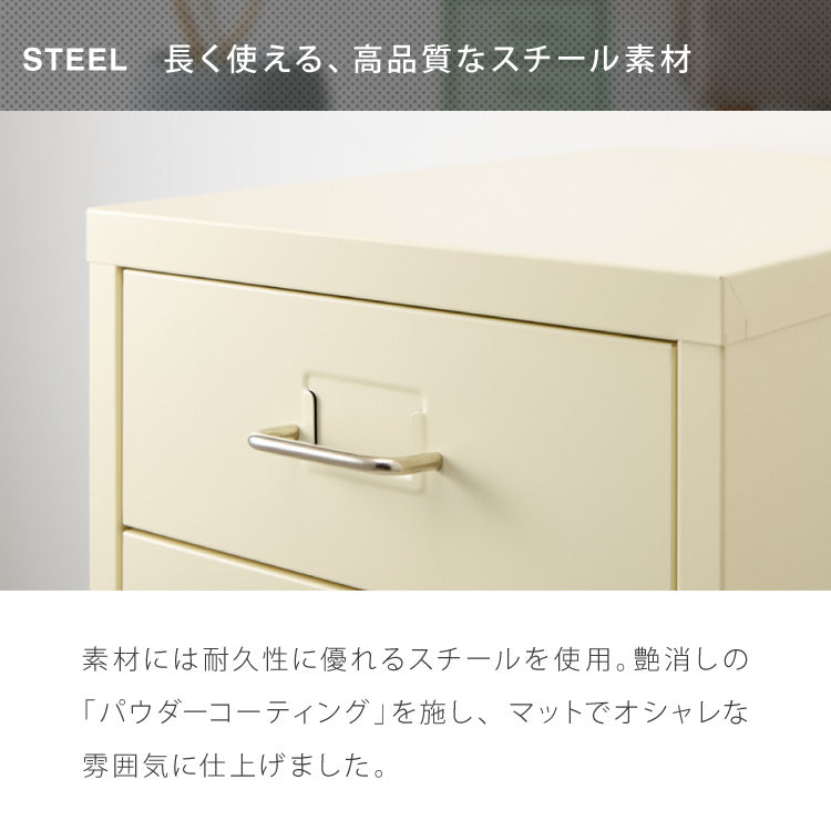 Roomnhome デスクワゴン 5段 キャビネット キャスター付き オフィスワゴン 書類ケース サイドワゴンキャビネット 縦型ファイルキャビネット キャスター付き 可動式キャビネット 韓国インテリア【送料無料】