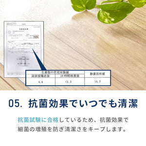 【選べる4サイズ】ダイニングマット 透明 防水 140×190cm 180×300cm 180×180cm 180×240cm 厚さ1.5mm 防汚 吸着 耐熱 撥水 フロアマット キッチンマット クリアマット 傷防止 PVC エンボス加工