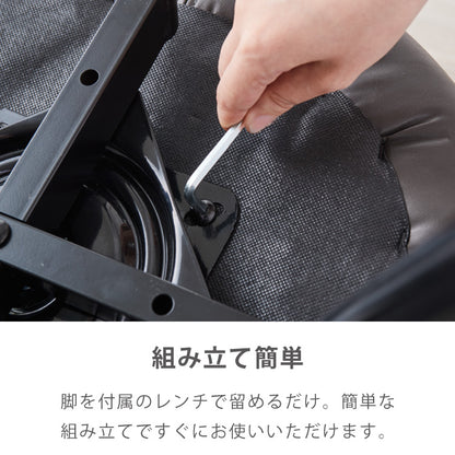 【roomnhome×リコメン堂】ダイニングチェア 回転 肘付 4セット 選べる6タイプ レザー ブークレ セントラルラウンダチェア おしゃれ 回転式 回転椅子 回転チェア 椅子 回転 韓国インテリア
