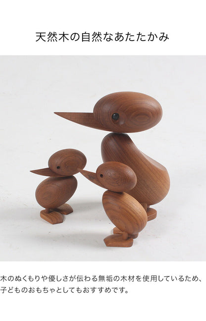 ハンス・ブリング  ダック おしゃれ ギフト 北欧 木製玩具 オブジェ 人形 置物 北欧雑貨 干支 酉年 リプロダクト ディスプレイ Hans Bolling 親子 プレゼント インテリア 動物 玄関 リビング 寝室 本棚 デスク アニマル