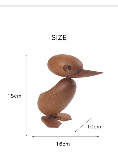 ハンス・ブリング  ダック おしゃれ ギフト 北欧 木製玩具 オブジェ 人形 置物 北欧雑貨 干支 酉年 リプロダクト ディスプレイ Hans Bolling 親子 プレゼント インテリア 動物 玄関 リビング 寝室 本棚 デスク アニマル
