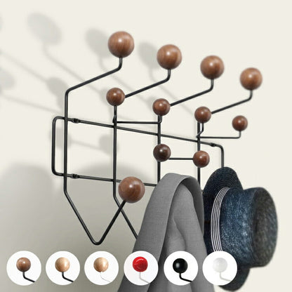 壁掛け ハンガーラック ハングイットオール イームズ おしゃれ 北欧 天然木 ウォールハンガー フック コートハンガー リプロダクト コート掛け 帽子掛け 収納 省スペース 1人暮らし 新生活