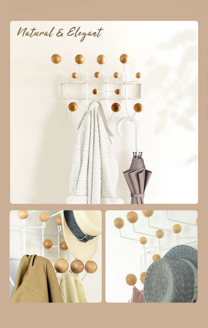 壁掛け ハンガーラック ハングイットオール イームズ おしゃれ 北欧 天然木 ウォールハンガー フック コートハンガー リプロダクト コート掛け 帽子掛け 収納 省スペース 1人暮らし 新生活