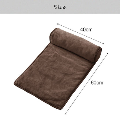 枕付きペットベッド フランネル生地 40×60 ペットベッド ベッド 犬 猫 冬 冬用 ペット ペット用 洗える 抗菌防臭 低ホルムアルデヒド あったか あごのせペットベッド マット 寒さ対策 フランネル