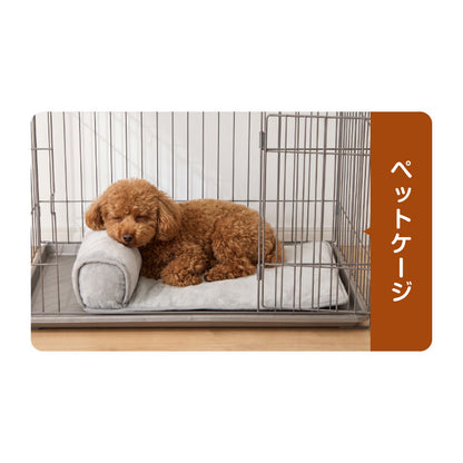 枕付きペットベッド フランネル生地 60×80 ペットベッド ベッド 犬 猫 冬 冬用 ペット ペット用 洗える 抗菌防臭 低ホルムアルデヒド あったか あごのせペットベッド マット 寒さ対策 フランネル
