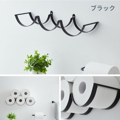 トイレットペーパーホルダー おしゃれ 壁付け 置き型 見せる収納 取り出しやすい おしゃれ インテリア DIY アンティーク インダストリアル シンプル ストッカー トイレ収納 ペーパーラック