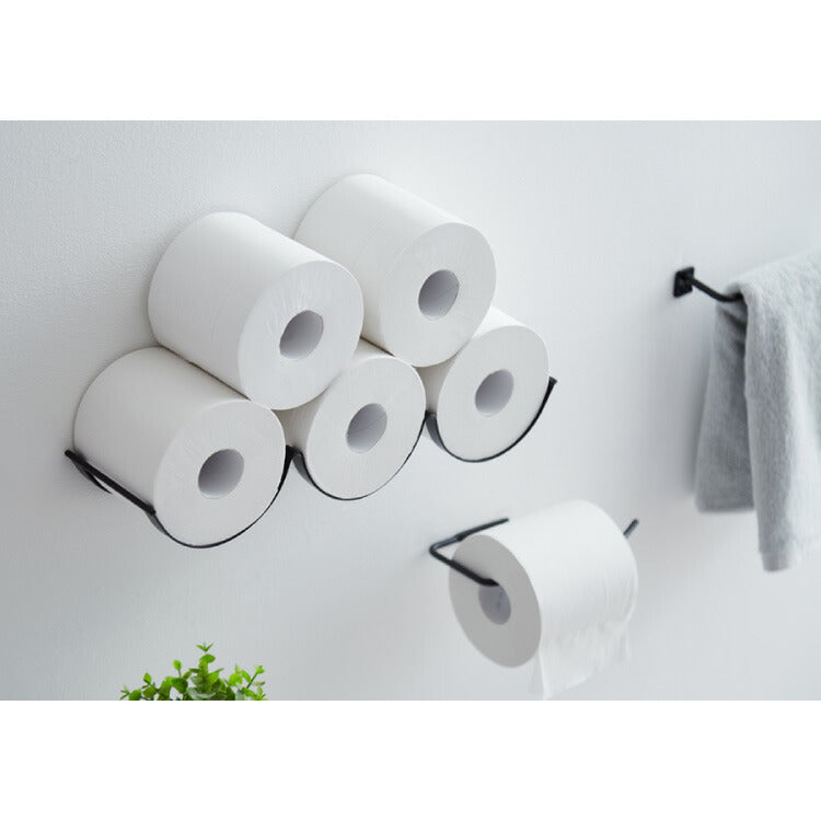 トイレットペーパーホルダー おしゃれ 壁付け 置き型 見せる収納 取り出しやすい おしゃれ インテリア DIY アンティーク インダストリアル シンプル ストッカー トイレ収納 ペーパーラック