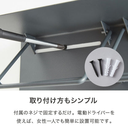 トイレットペーパーホルダー シングルタイプ 天板 オールスチール スチール 耐荷重5kg 棚付き 飾り棚 おしゃれ モダン トイレ 収納 賃貸 トイレ収納 トイレ用品