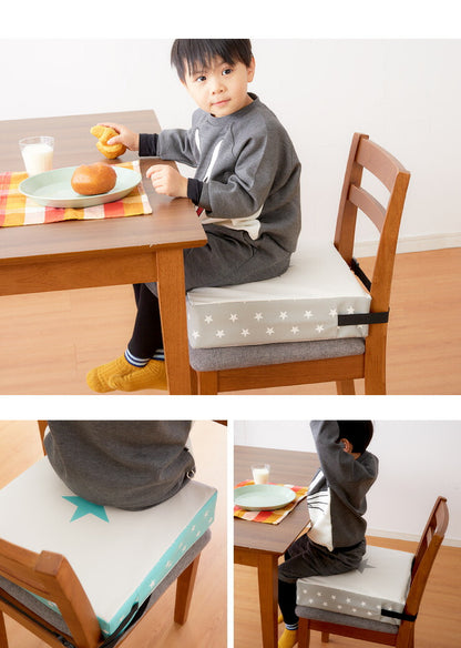 高さ調整クッション 子供 椅子 3段 幅30cm 抗菌 防臭 ベルト付き お食事クッション おしゃれ キッズ用品 座布団 キッズチェア ベビーチェア 高さ調節 クッション 子供 椅子 幼稚園 保育園 お食事 お勉強 ノンホルム シンプル