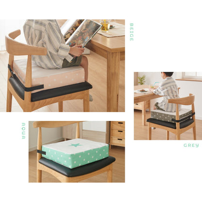 高さ調整クッション 子供用 クッション 3段 抗菌 防臭 防水 はっ水 ベルト付き お食事クッション お子様用 座布団 高さ調節 高さ 調節 キッズチェア ノンホルム 正方形 北欧 シンプル おしゃれ チェアクッション 子供用