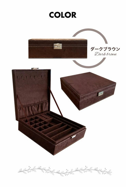 ジュエリーボックス 大容量 鍵付き フェルト 可愛い おしゃれ キッズ アクセサリーボックス ジュエリーケース 収納ボックス ジュエリー収納 ネックレス収納 アクセサリーケース ピアス ネックレス リング
