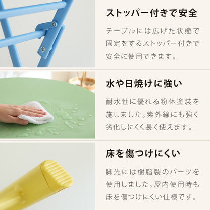 【選べる2タイプ×5カラー】折りたたみ ガーデン テーブル 3点セット ガーデンチェア ラウンド スクエア チェア ノマド ガーデンテーブル セット 完成品 2脚 コンパクト 庭 屋外 テラス バルコニー