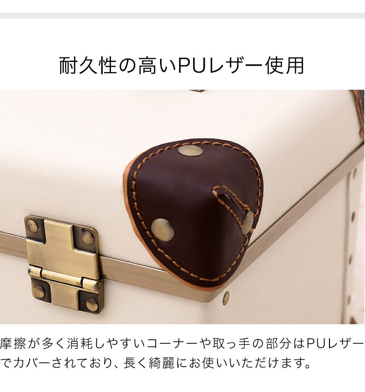 メイクボックス 鏡付き コスメボックス 大容量 収納 トレンチケース かわいい 人気 可愛い コスメケース バニティ コスメ収納 メイク収納 小物入れ 化粧品 化粧水 コスメ