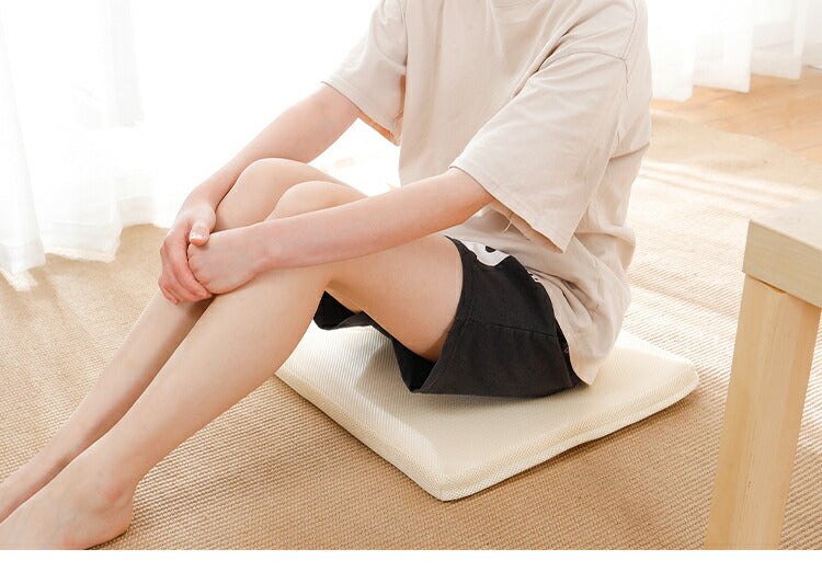 クッション 椅子 座布団 天然 ラテックス 体圧分散 高反発 45×45cm 角型 洗える カバー付き チェアパッド 角座布団 車椅子 耐久性抜群 シートクッション ゲルクッション へたりにくい 蒸れにくい 疲れにくい 腰痛対策 痔 運転