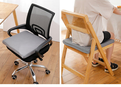 クッション 椅子 座布団 天然 ラテックス 体圧分散 高反発 45×45cm 角型 洗える カバー付き チェアパッド 角座布団 車椅子 耐久性抜群 シートクッション ゲルクッション へたりにくい 蒸れにくい 疲れにくい 腰痛対策 痔 運転