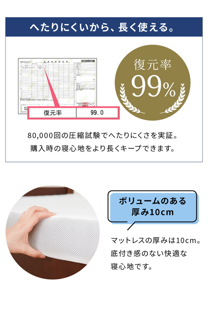 折りたたみマットレス コンパクト ホワイト 厚さ10cm 300cm 280cm 240cm 200cm炭入り 三つ折り 高反発 抗菌 消臭 洗えるカバー 190N 大きいサイズ ファミリーマットレス 敷布団 家族 ファミリーサイズ 折りたたみ 大型