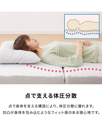 折りたたみマットレス コンパクト ホワイト 厚さ10cm 300cm 280cm 240cm 200cm炭入り 三つ折り 高反発 抗菌 消臭 洗えるカバー 190N 大きいサイズ ファミリーマットレス 敷布団 家族 ファミリーサイズ 折りたたみ 大型