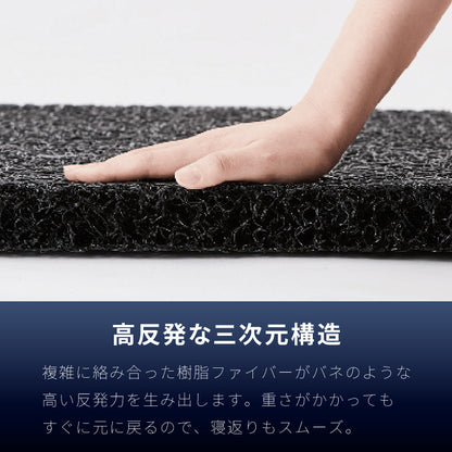 マットレス 3次元マットレストッパー セミダブル 厚さ2cm 高反発 全部洗える 備長炭入り 乗せるだけ 3Dマットレス メッシュ 通気性 硬め ベッドマット 敷き布団 布団 高反発マットレス【送料無料】