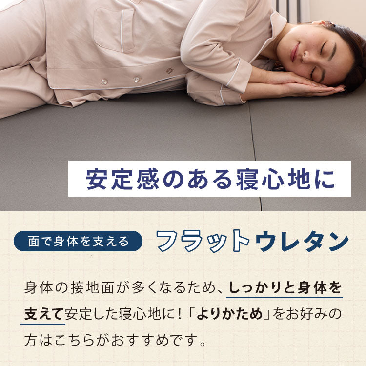 【選べる中材3タイプ】マットレス 折りたたみ 高反発 竹炭入り シングル 3Dセル 3つ折り フラット プロファイル 厚さ10cm 190N 抗菌 防臭 洗える