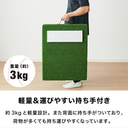 野球 練習 ポータブルマウンド 人工芝 ピッチャープレート付き 持ち運び可能 投球練習用 投球マウンド ブルペン ピッチプレート ピッチャー用 持ち運び トレーニング 簡単 自宅 練習用マウンド 部活