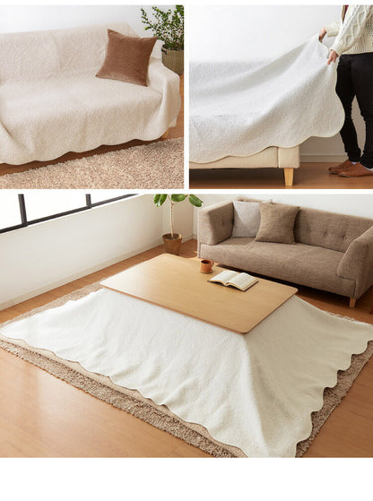マルチカバー キルト 200×300cm 北欧 キルティング生地 綿100% コットン 中綿入り 洗える おしゃれ 静電気防止 ソファカバー ラグ ベッドスプレッド こたつ掛け布団 カバー スロー【送料無料】