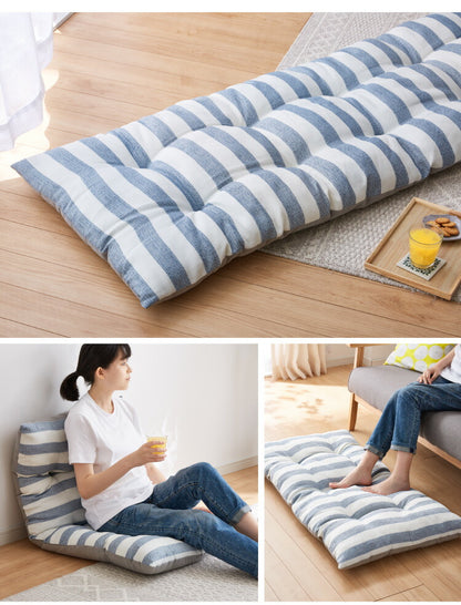 長座布団 抗菌 防臭 洗える 丸洗いOK 防水 撥水 ノンホルム リバーシブル 起毛素材 ボーダー 60×110cm 一人暮らし おしゃれ シンプル お昼寝 ごろ寝マット ごろ寝 座布団 クッション マット ソファー