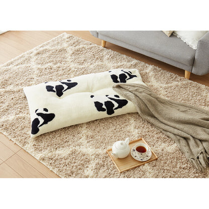 長座布団 フランネル パンダ柄 洗える 丸洗いOK 抗菌 防臭 ノンホルム パンダ 60×110cm 赤ちゃん ベビー おしゃれ お昼寝 ごろ寝マット ごろ寝 ロング 座布団 クッション