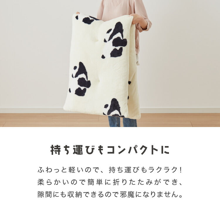 長座布団 フランネル パンダ柄 洗える 丸洗いOK 抗菌 防臭 ノンホルム パンダ 60×170cm 赤ちゃん ベビー おしゃれ お昼寝 ごろ寝マット ごろ寝 ロング 座布団 クッション