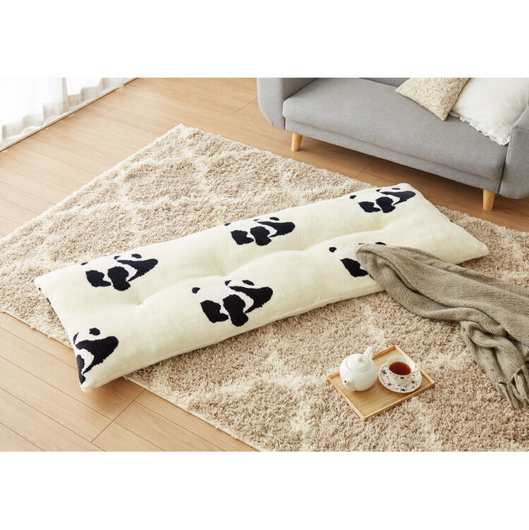 長座布団 フランネル パンダ柄 洗える 丸洗いOK 抗菌 防臭 ノンホルム パンダ 60×170cm 赤ちゃん ベビー おしゃれ お昼寝 ごろ寝マット ごろ寝 ロング 座布団 クッション