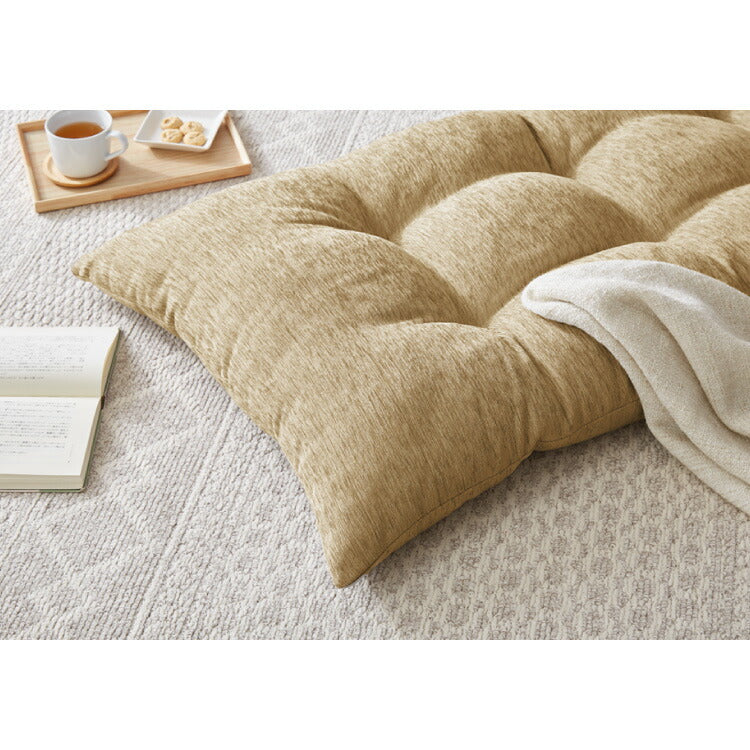 長座布団 抗菌防臭 洗える シェニール織 60×110 1.1kg ふっくら ノンホルム ウォッシャブル シンプル 高級感 無地 ソファーパッド ソファパッド クッション ロングクッション ごろ寝 マット もっちり