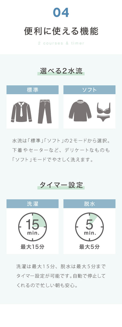 【中古】【アウトレット品】二層式洗濯機 二槽式洗濯機 脱水付き 小型洗濯機 二層式 洗い すすぎ ミニランドリー 上履き 作業着 介護 小型 コンパクト ステンレス タイマー 脱水 simplus シンプラス SP-NWM01