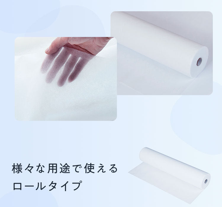 ペーパーシーツ 防滴 ホワイト 白 幅80cm 長さ190cm 50枚分 4本セット 穴あり 使い捨てシーツ 防滴シーツ 紙シーツ 不織布シーツ ベッドシーツ 厚め 使い捨て ミシン目入り ディスポロール エステ サロン 有孔ベッド対応