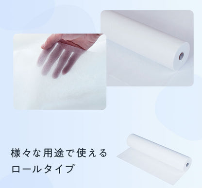 ペーパーシーツ 防滴 ホワイト 白 幅80cm 長さ190cm 50枚分 4本セット 穴あり 使い捨てシーツ 防滴シーツ 紙シーツ 不織布シーツ ベッドシーツ 厚め 使い捨て ミシン目入り ディスポロール エステ サロン 有孔ベッド対応