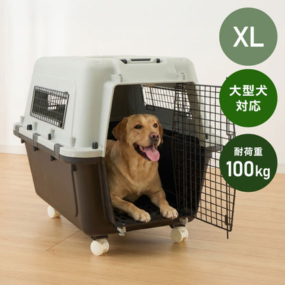 ペットキャリー キャリーケース XL 犬 大型犬 中型犬 猫 ペット エアトラベルキャリー 飛行機 IATA コンテナ クレート ハードキャリー ペットクレート ペットケンネル ケージ キャスター付き 防災