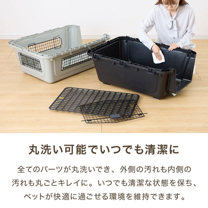ペットキャリー キャリーケース XL 犬 大型犬 中型犬 猫 ペット エアトラベルキャリー 飛行機 IATA コンテナ クレート ハードキャリー ペットクレート ペットケンネル ケージ キャスター付き 防災