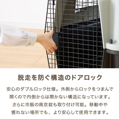 ペットキャリー キャリーケース XL 犬 大型犬 中型犬 猫 ペット エアトラベルキャリー 飛行機 IATA コンテナ クレート ハードキャリー ペットクレート ペットケンネル ケージ キャスター付き 防災