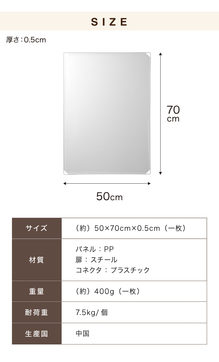 ペットフェンス 半透明 透明 置くだけ 50×70cm ドア付き 防水仕様 滑り止め 組立簡単 コンパクト ジョイント式 ペットサークル ペットケージ ペットフェンス 柵 ドックケージ 屋内 脱走防止