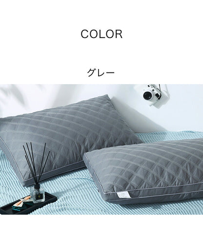 枕 まくら 洗える 74×48cm ホテル仕様 綿100% 生地 ポリエステル綿 高さ 2タイプ 寝具 シンプル 寝返り 肩こり まくら ピロー ウォッシャブル 洗濯可能