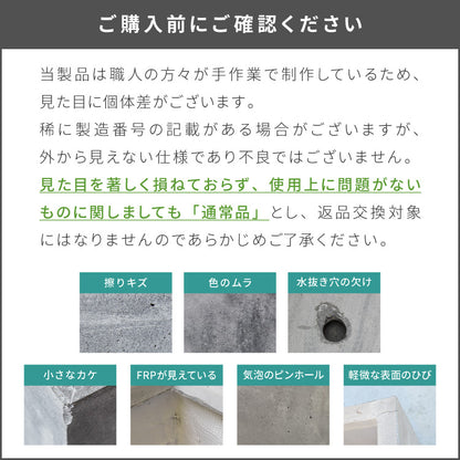 プランター 大型 26cm×26cm 三角形 シャープ コンクリート ファイバークレイ 軽量 おしゃれ モダン 打ちっぱなし テーパー型 ポリゴン ガーデニング 植木鉢 鉢植え 大型プランター