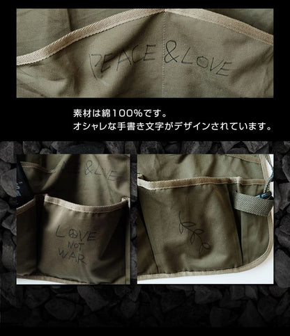 【plants never die】【正規販売店】 グッズ3点セット ガーデニング セット 3点 ポケットつき エプロン 折りたたみ ステンレス スコップ袋つき グローブ おしゃれ ガーデニング 園芸グッズ 手入れ