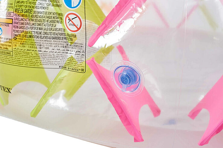 プール INTEX ビニールプール 円形 229×229cm 補修シート付 ファミリープール 家庭用プール 大型プール 水遊び オーバルプール 子供用プール キッズプール 庭 ベランダ かわいい 57194