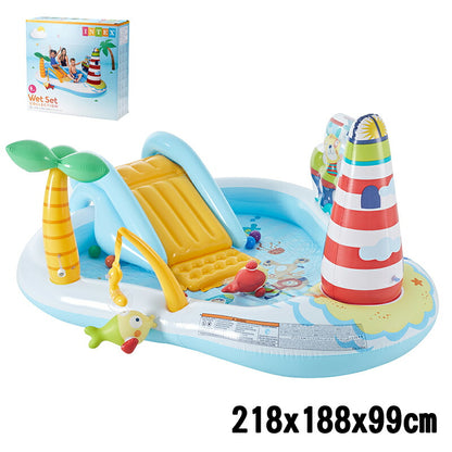プール INTEX ビニールプール フィッシングファンプレイセンター Fishing Fun Play Center 補修シート付 ファミリープール 家庭用プール 大型プール 水遊び 子供用プール キッズプール おもちゃ
