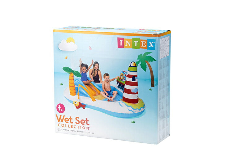 プール INTEX ビニールプール フィッシングファンプレイセンター Fishing Fun Play Center 補修シート付 ファミリープール 家庭用プール 大型プール 水遊び 子供用プール キッズプール おもちゃ