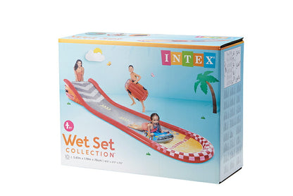 プール INTEX ウォータースライダー レーシングファンスライド Racing Fun Slide 補修シート付 滑り台 すべり台 水遊び 子供用プール キッズプール おもちゃ 庭 ベランダ 57167