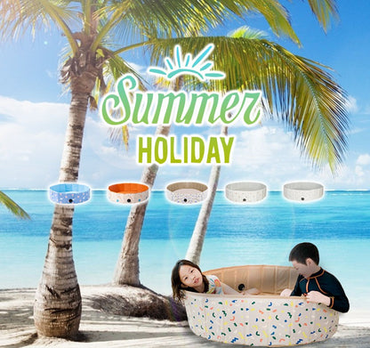 プール 折りたたみ 空気入れ不要 80×20cm ビニールプール コンパクト おしゃれ ベランダ 直径80cm 軽量 簡単収納 持ち運び便利 お手入れ簡単 家庭用プール ベビー キッズ 子ども用 室内 屋外 水遊び