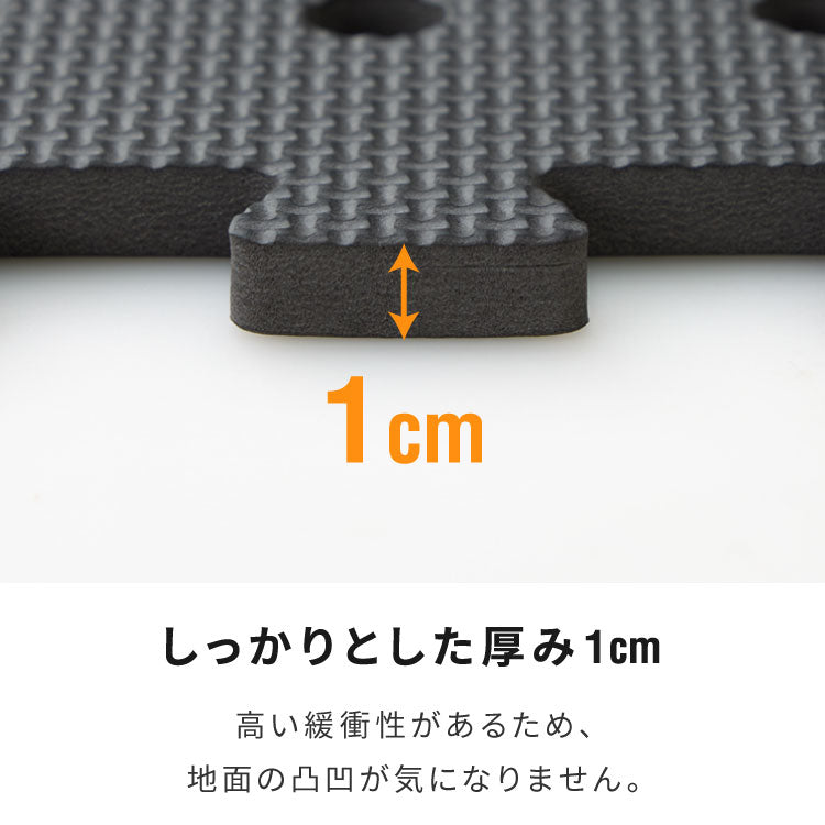 プールマット ジョイント マット ビニールプール用 折りたたみ 大判 16枚 61cm 厚み1cm デコボコ軽減 シンプル ブルー ブラック ジョイントマット パズルマット お手入れ簡単 滑り止め 水遊び 水切り【送料無料】