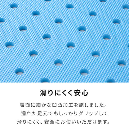 プールマット ジョイント マット ビニールプール用 折りたたみ 大判 16枚 61cm 厚み1cm デコボコ軽減 シンプル ブルー ブラック ジョイントマット パズルマット お手入れ簡単 滑り止め 水遊び 水切り【送料無料】