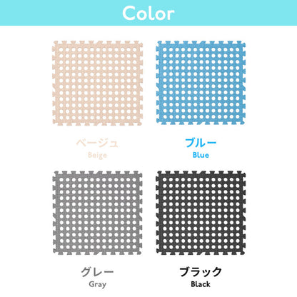 プールマット ジョイント マット ビニールプール用 折りたたみ 大判 高透水 大穴 8枚 厚み1cm デコボコ軽減 シンプル ジョイントマット パズルマット お手入れ簡単 滑り止め 水遊び